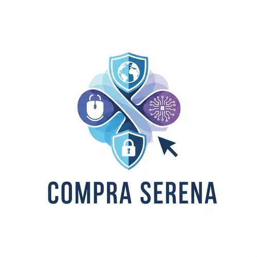 Futuristic Logo Design for 'Compra Serena' Online Store