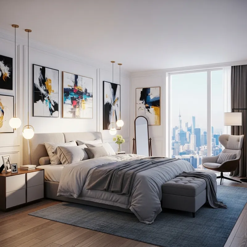 Dreamy Modern Luxe Bedroom Design