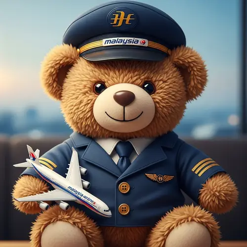 Adorable Malaysia Airlines Teddy Bear Pilot