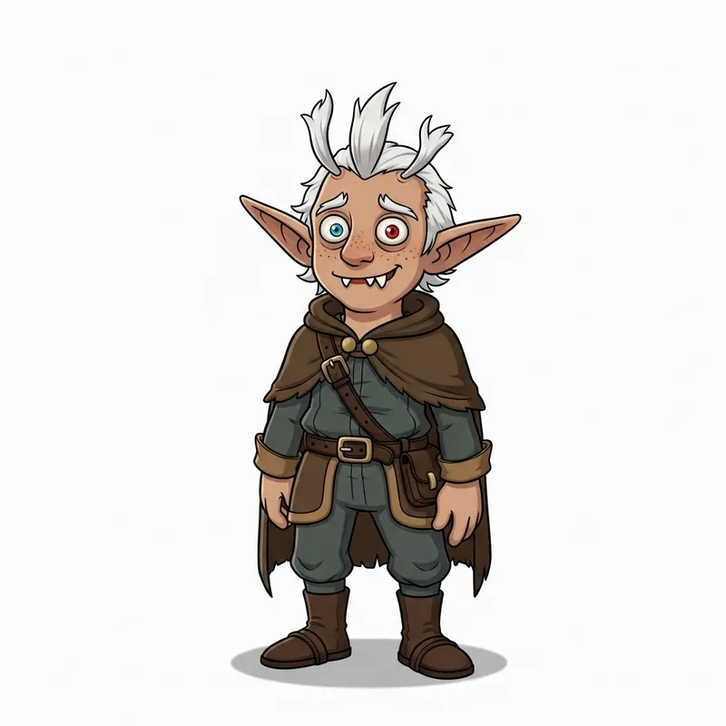 Er Lucertola (Ruttoflap): Unique Elf from Frok Village - DND Ranger Character