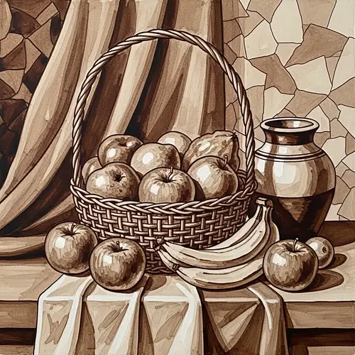 Coffee Painting: Emphasizing Elements & Principles of Art