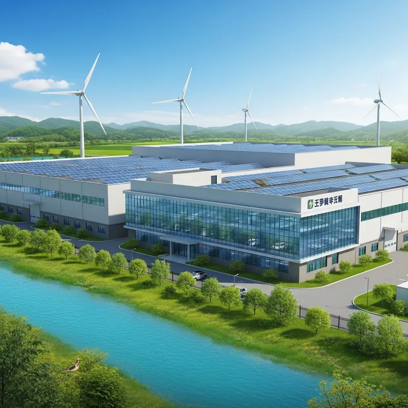 Eco-Friendly Factory Building in Nature
