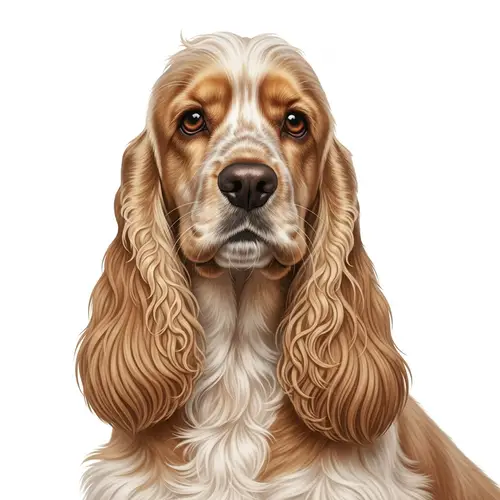 Detailed Cocker Spaniel Dog Image - Silky Fur, Droopy Ears