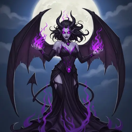 Captivating Succubus Illustration | Mythical Fantasy Art