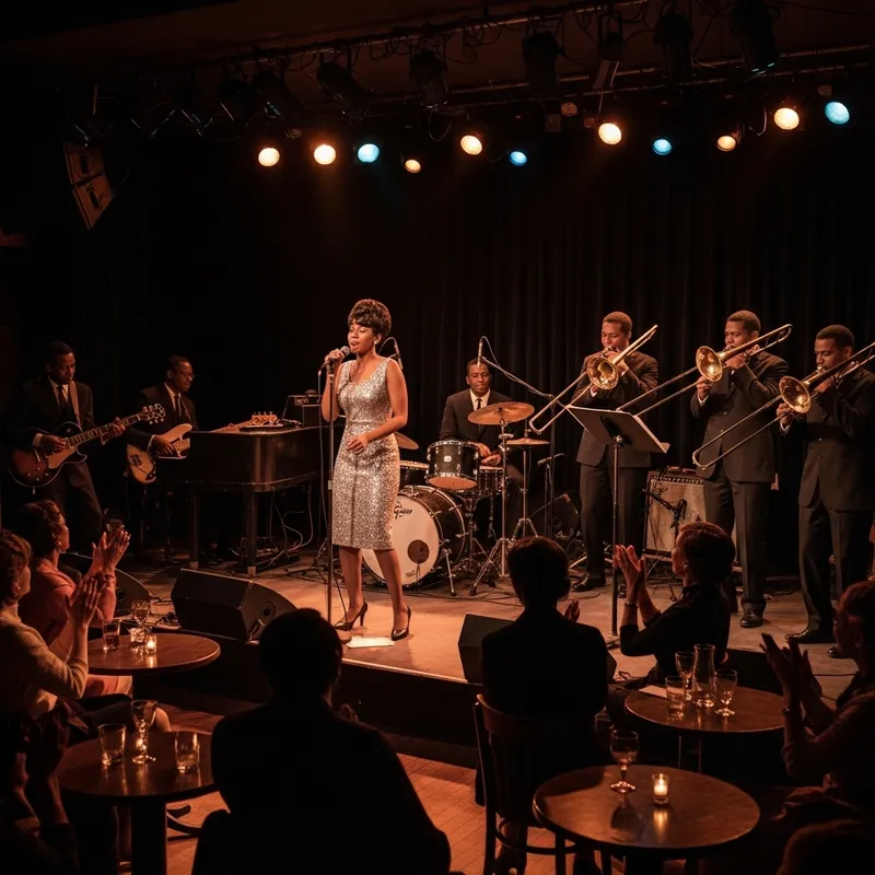 1960s Jazz Club Soul Band Performance 1960s Jazz Club Soul Band Performance