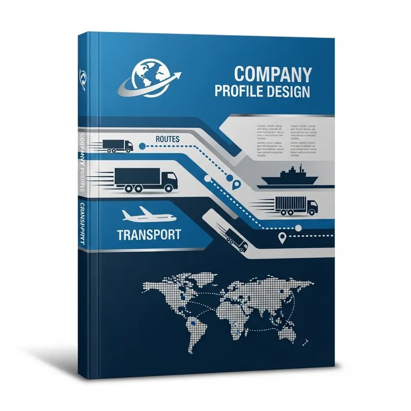 Streamlined Company Profile Design for Transport Business