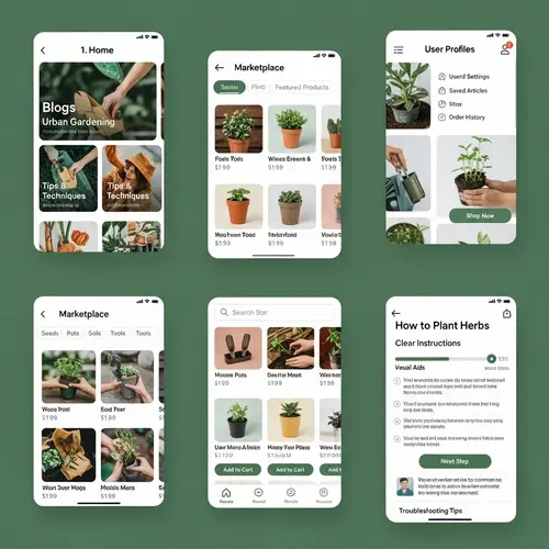 Urban Gardening Mobile App: Resources, Tutorials & Marketplace