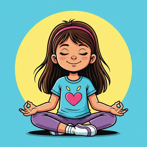 Daily Meditation for Children: Bright & Blissful Illustration
