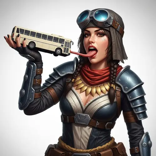 Monumental Lara Croft: Futuristic Warrior