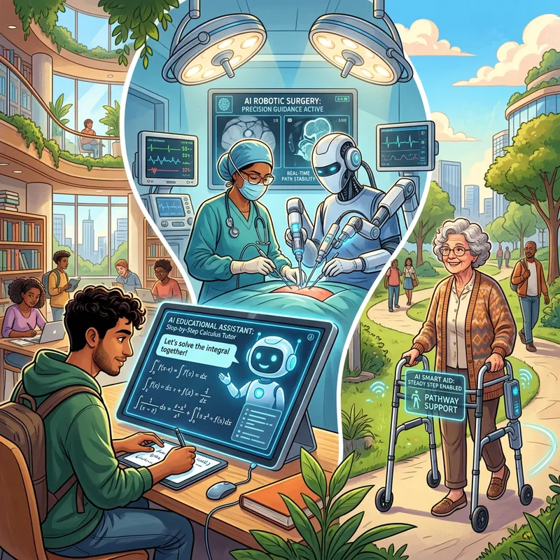 AI in Public Interest: Education, Healthcare, Accessibility