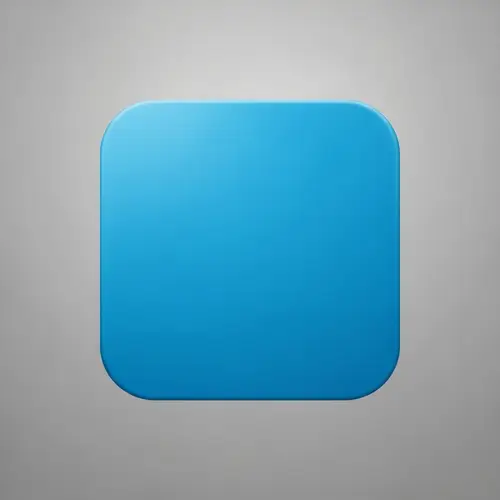 Blue Square with Rounded Corners