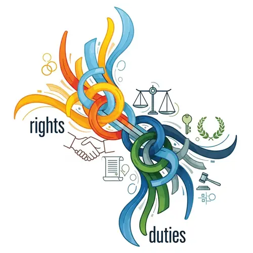 Rights and Duties of Merchants - Abstract Illustration