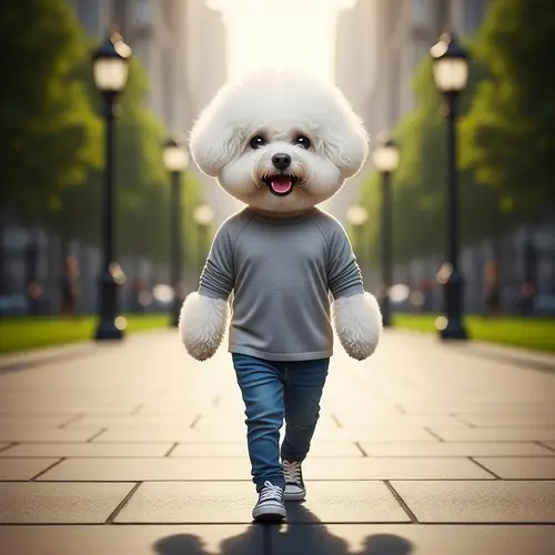 Bichon Frise Transforms Into a Human