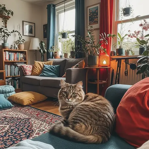 Cozy Cat Moments: A Home of Comfort
