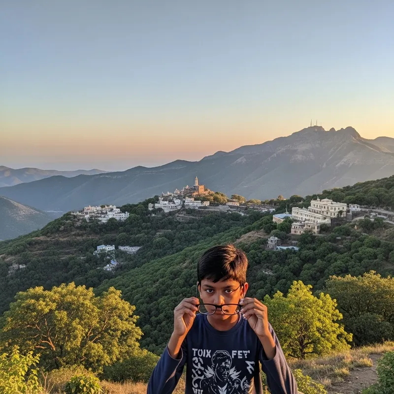 Mount Abu Views | Boy with Specs - Picturesque Scene