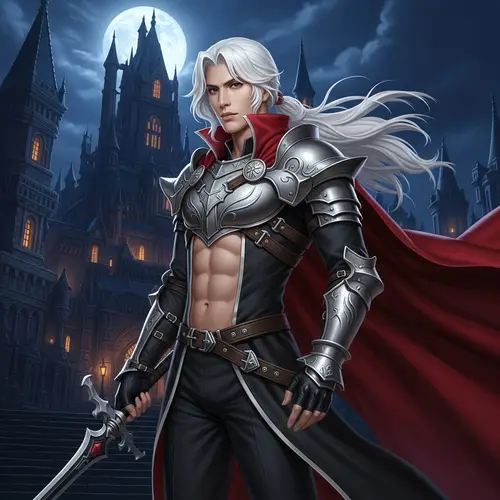 Alucard Castlevania Cosplay | Fit Young Man with Gothic Style