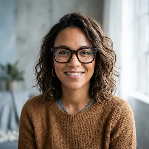 Stylish Designer Headshot - High-Quality Portrait