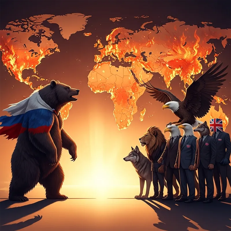 Russia vs. West: Geopolitical Tension Explained - Ignited World Map