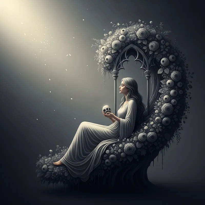 Surrealistic Soliloquy: Gothic Journey through Light and Shadow