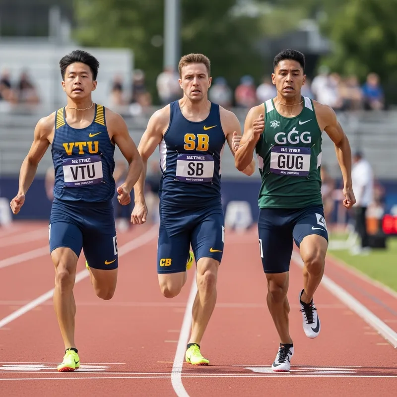 Exciting Track Race: VTU vs. SB vs. GUG - Intense Athletic Competition