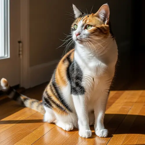 Elegant Calico Adult Cat | Groomed, Agile & Curious