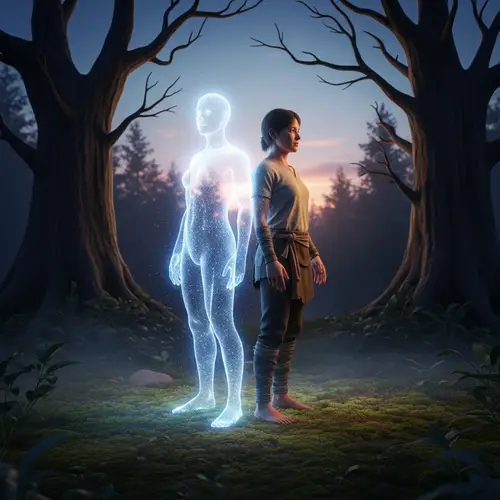 Symbolic Representation of Duality of Nature - Self and Spirit Unity