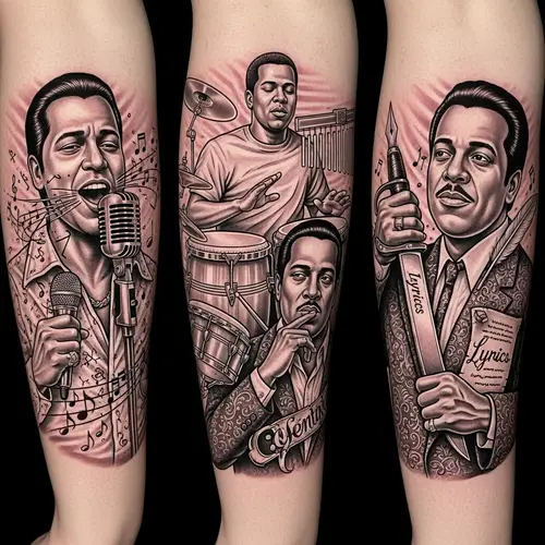 Influential Salsa Musicians Tattoo Design