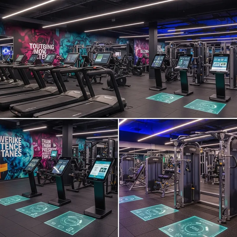 Modern Gym with High-Tech Features and Inspiring Murals