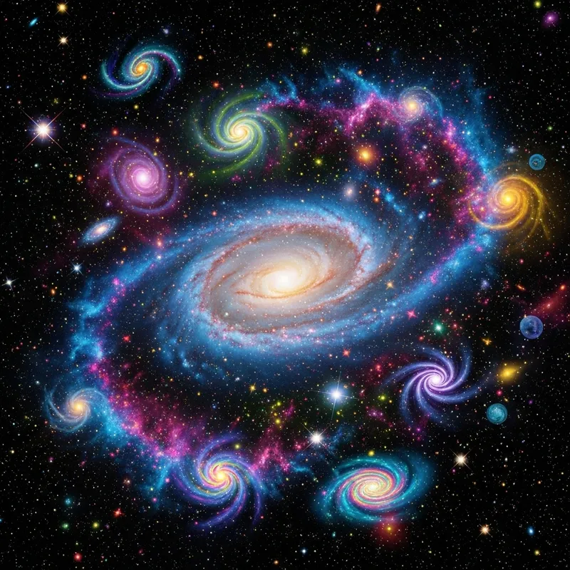 Colorful & Psychedelic Universe - Cosmic Patterns Colorful & Psychedelic Universe - Cosmic Patterns