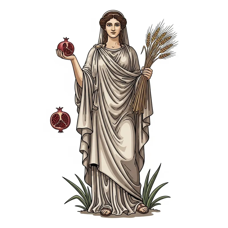 Majestic Fertility Goddess: Symbols of Abundance