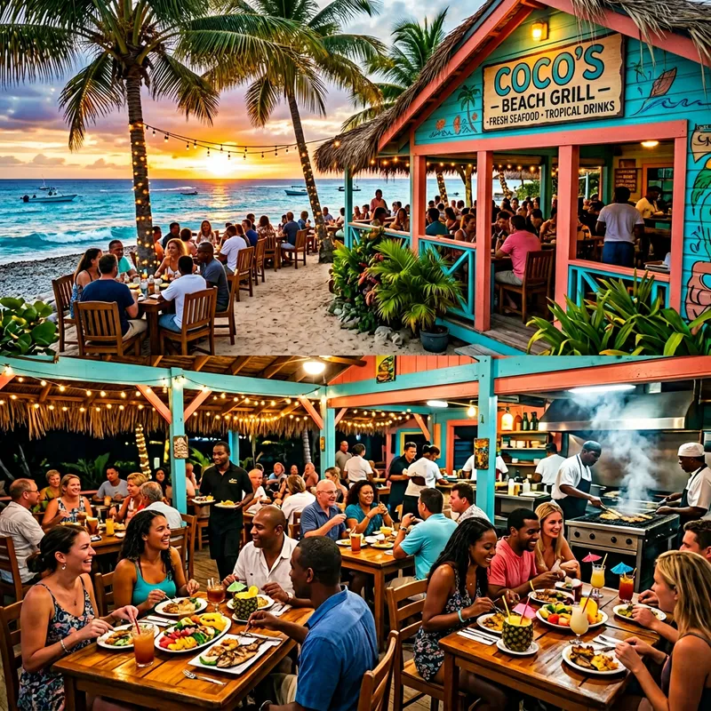 Vibrant Tropical Restaurant Experience