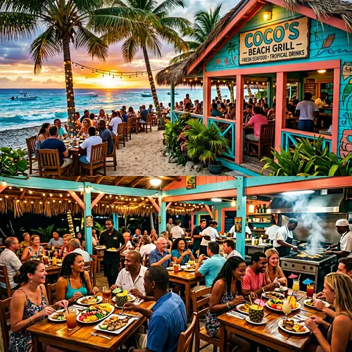 Vibrant Tropical Restaurant Experience