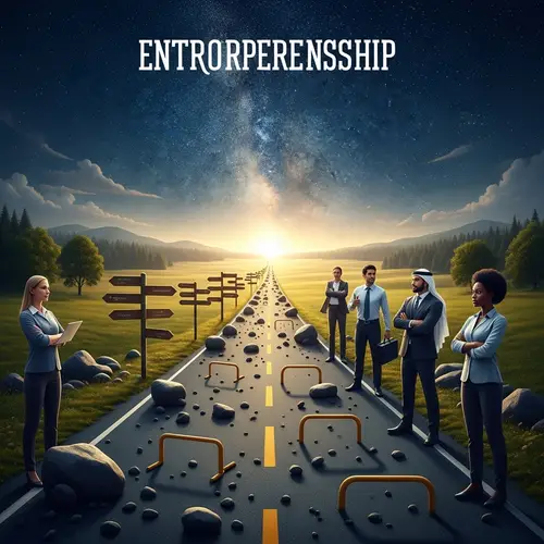 Metaphorical Journey of Entrepreneurship: Road to Success with Obstacles and Opportunities