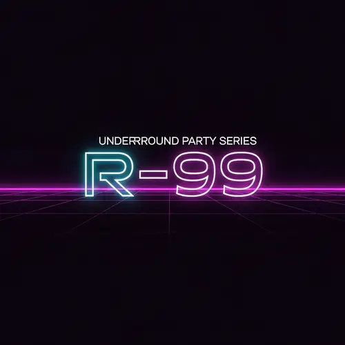 Sleek & Futuristic Logo Design for R-99 Underground Party Events Series