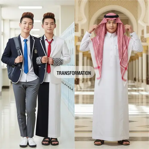 South Korean Boys Transform into Saudi Arabian Princes