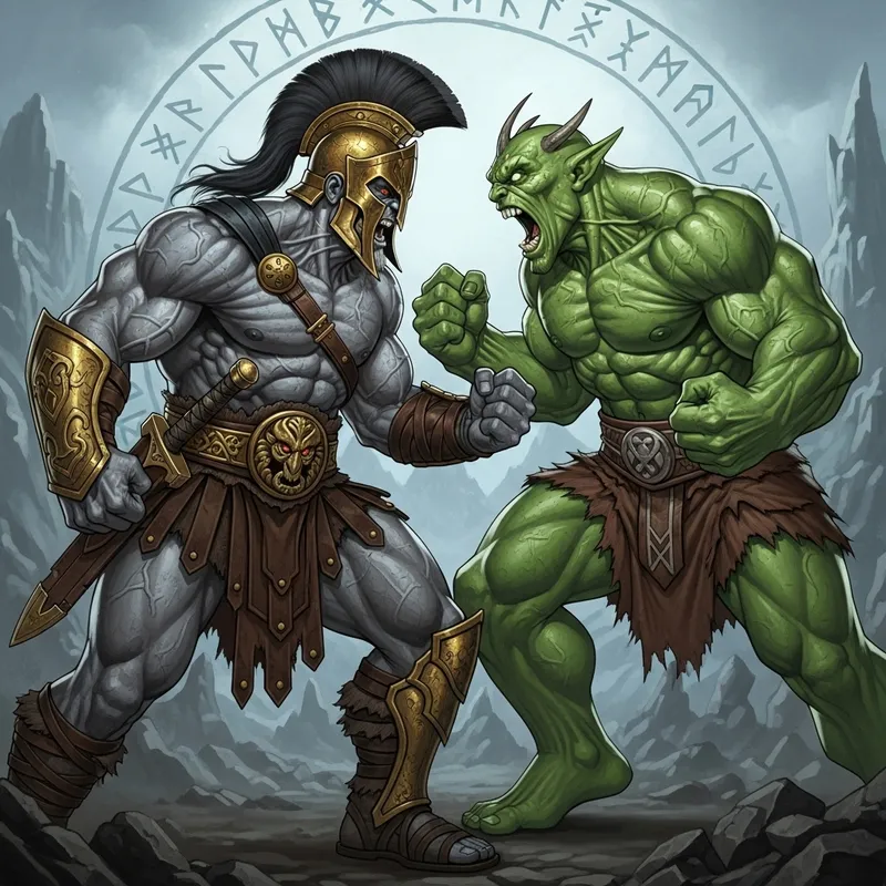 Kratos vs Hulk: Epic Battle Ragnarok Fury