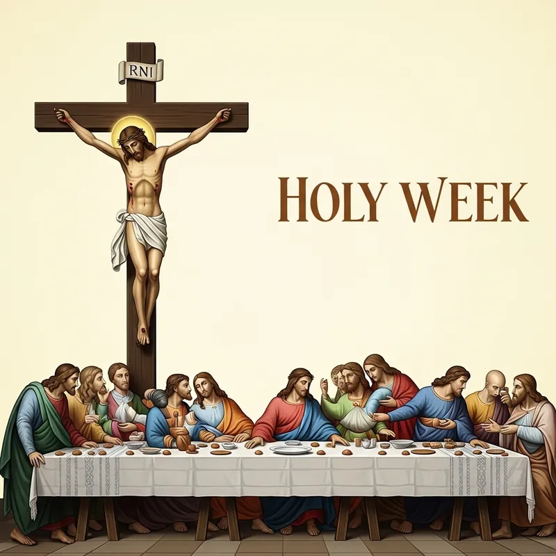 Spiritual and Solemn Depiction for Holy Week Celebrations