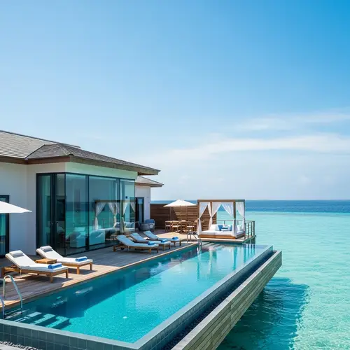 Luxurious Villa with Infinity Pool in Tranquil Ocean Setting