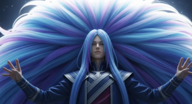 Kayn League of Legends | Emperor Kayn with Blue Purple Hair