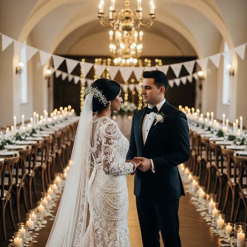 Vintage Inspired Glamour Wedding with Diverse Couple