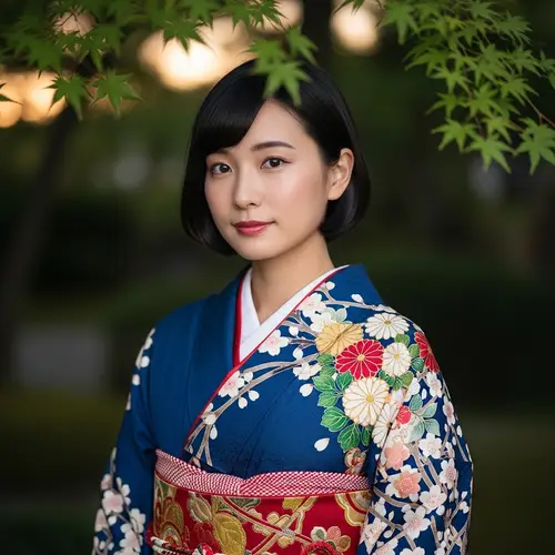 Tsuruko Aoyama in Traditional Japanese Kimono