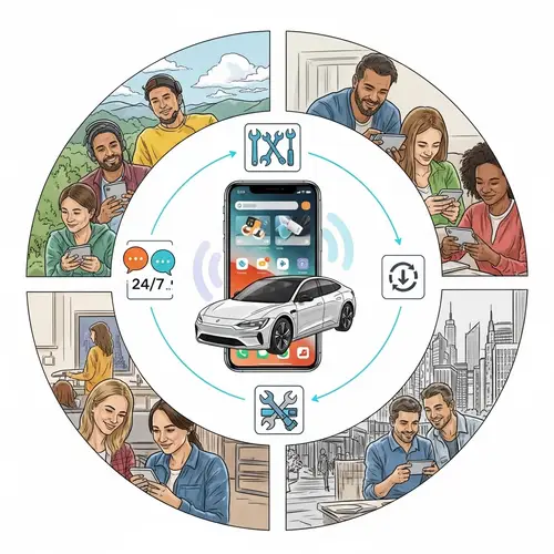 Holistic Product Services & User Experience Illustration