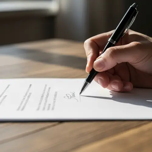 Signing a Document: The Art of Elegance