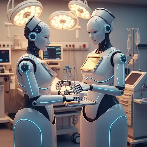 Advanced Robotic Nurse: Modern Futuristic Healthcare Companion