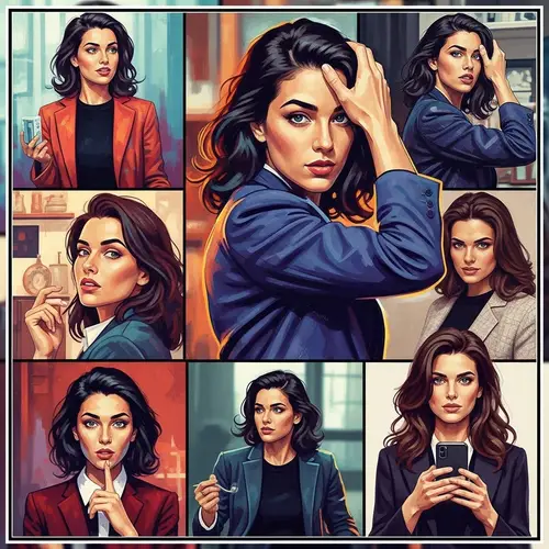 Empowering Multi-Faceted Woman: Impressionism meets Pop Art