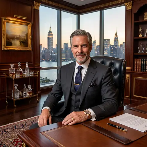 Wealthy Man in Luxurious Office | Elite Lifestyle