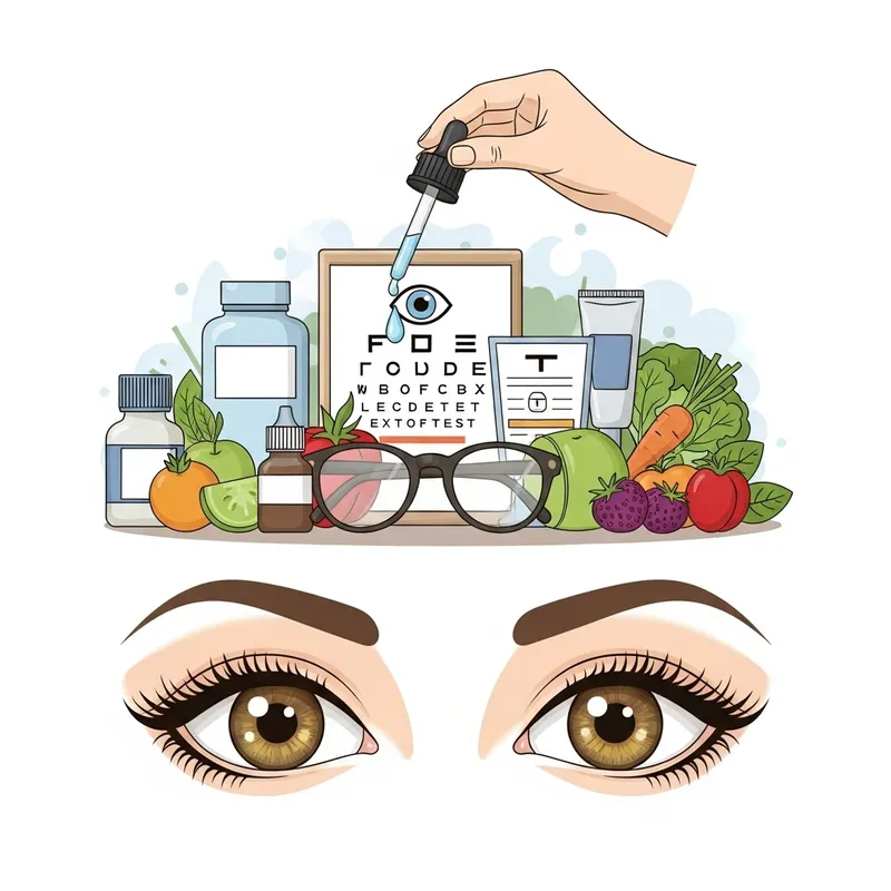 Detailed Eye Care Illustration: Healthy Habits Promoted Detailed Eye Care Illustration: Healthy Habits Promoted