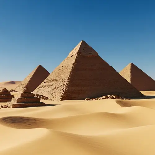 Detailed 3D Rendering of Ancient Egyptian Pyramids | Giza Great Pyramid