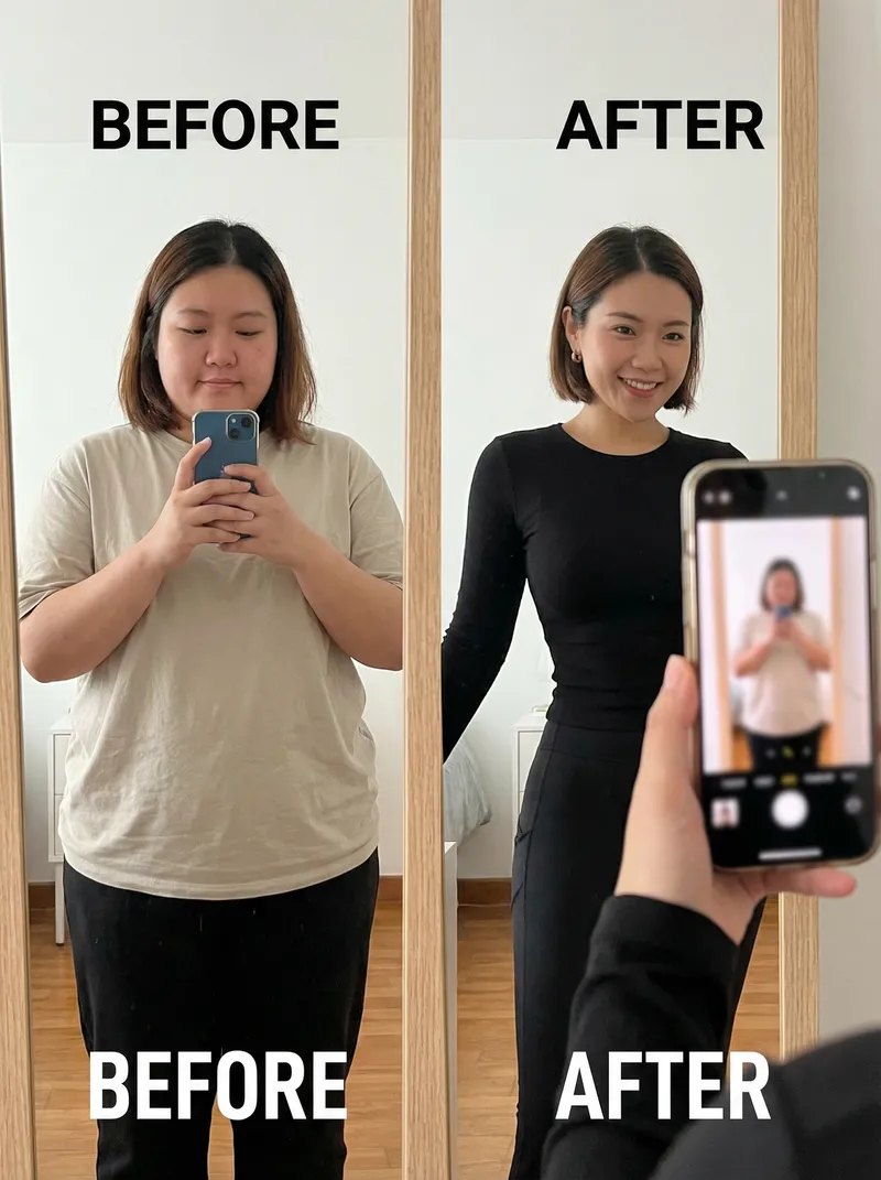 Look Thinner: Visual Transformations Online