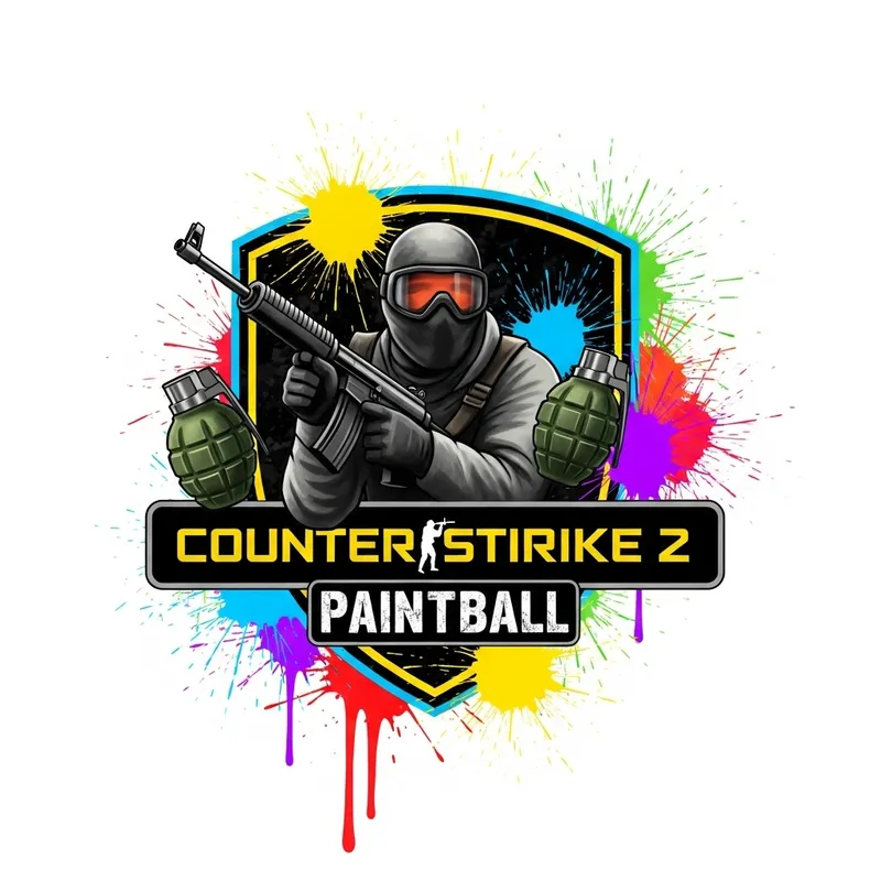 CS 2 Paintball Logo Design for Gamers